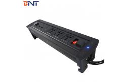 China Desk Flip Up Hidden Connector With 3* Universal Power  /1*Switch Configuration supplier