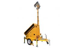 China Trailer Solar Security Camera Light Tower With 3*460W Solar Panels supplier
