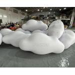 Airtight PVC Hanging Inflatable Hanging Led White Cloud Balloon For Ceiling for sale