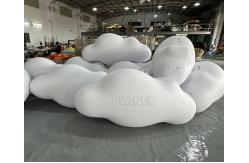 China Airtight PVC Hanging Inflatable Hanging Led White Cloud Balloon For Ceiling supplier