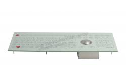 China Customs 108 Keys Medical Grade Keyboard With 38mm Laser Trackball 1200dpi supplier