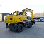 YUCHAI/YC4D125 Engine Wheeled Mini Digger With 4750MM Max. Digging Depth for sale