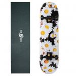 31inch High Concave Skateboard With Little Daisy Design Black Wheel Matte Trucks for sale