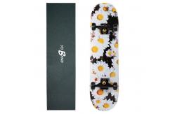 China 31inch High Concave Skateboard With Little Daisy Design Black Wheel Matte Trucks supplier