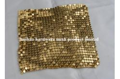 China 6x6mm Anodized Aluminum Flake Fabric Used For Architecture Decoration supplier