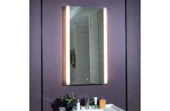 China Adjustable LED Touch Bathroom Mirror Beveled Edge Touch Light Vanity Mirror supplier