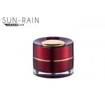 PMMA Red cream jar custom empty container jars PP inner bottle SR-2368 for sale