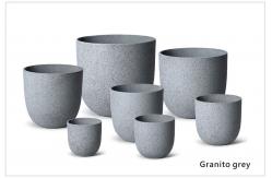 China Smooth Surface Modern Style Powder Coated Fiber Clay Planter Easily Assembled supplier
