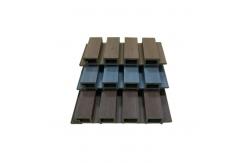 China Customized WPC Fluted Wall Panel Wood Plastic Composite Outdoor Decking Mothproof supplier