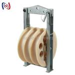 Four Bundled Five Nylon Sheaves Conductor Stringing Pulley For Transmission Line for sale