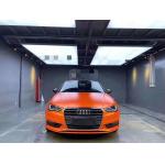 Cars scratch resistant vinyl wrap swipeable Matte Metallic Orange Wrap for sale