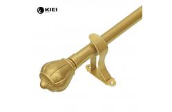 China Classic 6M Length Pipe Curtain Pole With Metal Ball Finials supplier