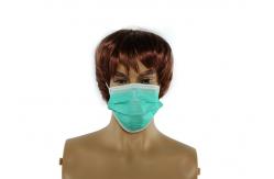 China Non Toxic Green Disposable Face Mask Comfortable With CE FDA ISO13485 supplier