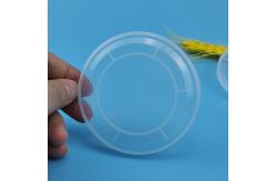 China 99mm Transparent Flat Dome Paper Can PE Plastic Lids supplier