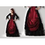 Gothic Vampiress 1002 Halloween Adult Costumes Red Black Color With Petticoat for sale