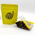 Embossing Soft Touch Mylar Bag 0.5oz zippered Retortable Pouch Packaging for sale