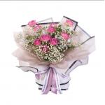 Luxury Flower Wrapping Paper Waterproof and Recyclable Gift Packing Paper with Love Edge