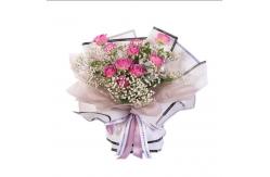 China Luxury Flower Wrapping Paper Waterproof and Recyclable Gift Packing Paper with Love Edge supplier