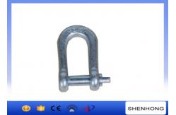 China Connecting Overhead Line Construction Tools , Screw pin bow high strength connection shackle supplier
