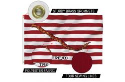 China US Navy Jack Flag 3x5' Knitted Polyester Outdoor Canvas Header And Grommets supplier