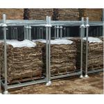 Customized Color Portable Stacking Racks With 50mm Wheel 1500kg Load Capacity for sale