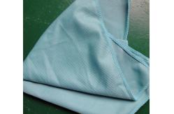 China Blue quick drying glass microfiber cleaning towel 40*40 magic cheap fabric supplier