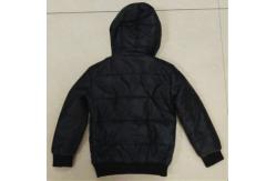 China Blue Hooded Kids Padded Jacket Boys Adjustable Cuffs Anti Shrink supplier
