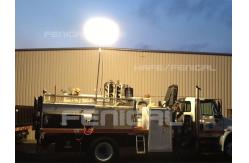 China Self Inflating Tripod LED Balloon Light 200w 400w On DC 24V Battery supplier