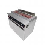Stainless Steel Electric Commercial Barbecue Grills with Downdraft Exhaust System for sale