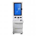32 Inch Foor Standing Touch Screen Card Dispenser Machine QR Code Reader Self Service Ticket Kiosk for sale