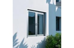 China White Aluminum Sliding Windows , Sliding Open Window With Multi Point Locking System supplier