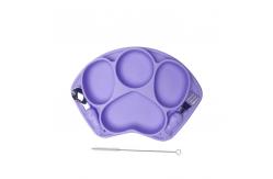 China Silicone Baby Bpa Free Suction Bowl Set Tableware Customized With Straw supplier
