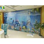 Fabric Surface Acoustic Partition Walls With Sliding Aluminium Track High Stable