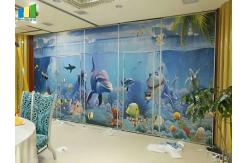 China Fabric Surface Acoustic Partition Walls With Sliding Aluminium Track High Stable supplier