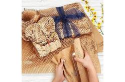 China Biodegradable Eco Friendly Packaging Honeycomb Paper Wrap Brown Kraft Paper Roll supplier