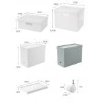 Rectangle 26*33cm Plastic Storage Bins With Wheels For Clothes