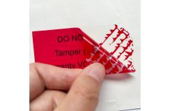 China Self Adhesive Anti Counterfeit Sticker Glossy Lamination supplier