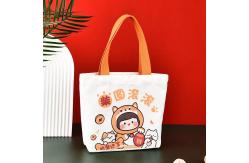 China Cotton Material Eco Canvas Bags Repeatedly Used Travel Convenient Shopping supplier