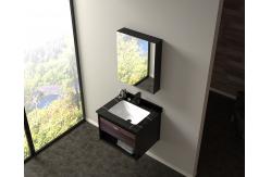 China 800mm Bathroom Mirror Cabinet Wall Mounted Artificial Marble Countertop supplier
