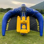 Outdoor Water Sports Inflatable Manta Flying Ray PVC Flying Fish Tube For Sea for sale
