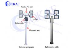 China Alloy 6063B 3.5M Pneumatic Telescopic Pole Vehicle Mounted supplier