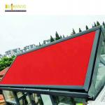 WaterProof SunProof Retractable Roof Awning Steel Transparent External Conservatory Awnings