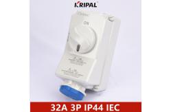 China IEC IP44 32A Single Phase Switch Socket With mechanical interlock supplier