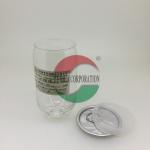 350ML PET Easy Open Alu Lid Beverage Can For Soda Drinks / Coke