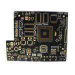 Black soldermask PCB HDI multilayer with immersion gold manufacturer for sale