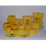 Red Or Yellow Medical Waste Containers , Disposable Sharps Containers Round Shape for sale