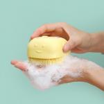 Eco Friendly Silicone Body Scrubber With Soap Dispenser For Shower