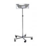 Medical Cart , Stainless Steel Mayo Trolley With Removable Bowl for sale