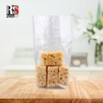 Clear Packing Plastic BOPP Block Bottom Bags For Food Customized Logo