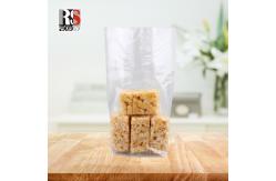 China Clear Packing Plastic BOPP Block Bottom Bags For Food Customized Logo supplier